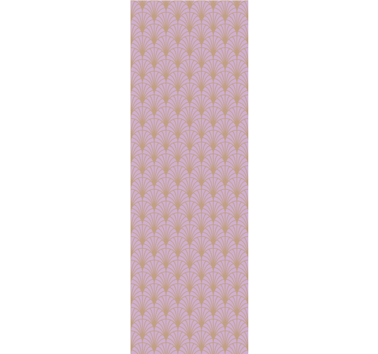 Rózsaszín és arany pikkelymintás klasszikus tapéta - TenStickers