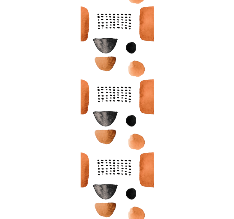 'boho természetes színek absztrakt mintás tapéta - TenStickers