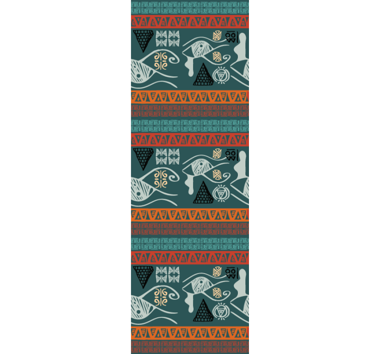 Afrikai törzsi mintás túlcsordulás tapéta - TenStickers