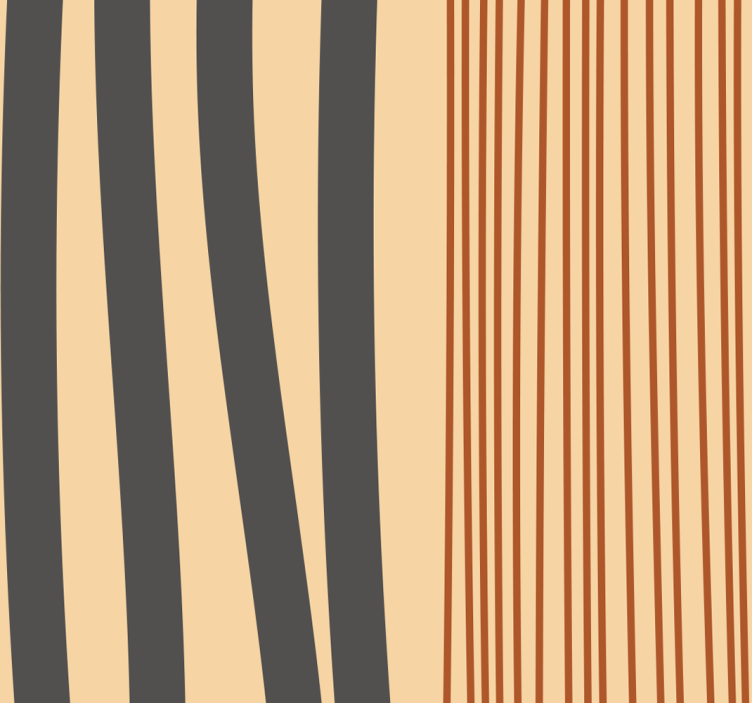 Boho csíkos mintás nappali tapéta - TenStickers