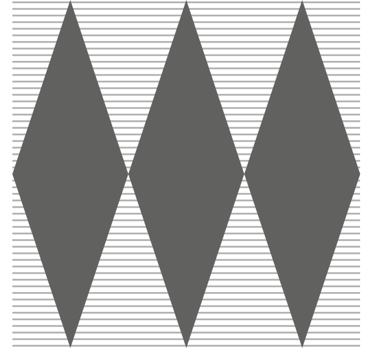 Szürke gyémánt minta Geometrikus tapéta - TenStickers