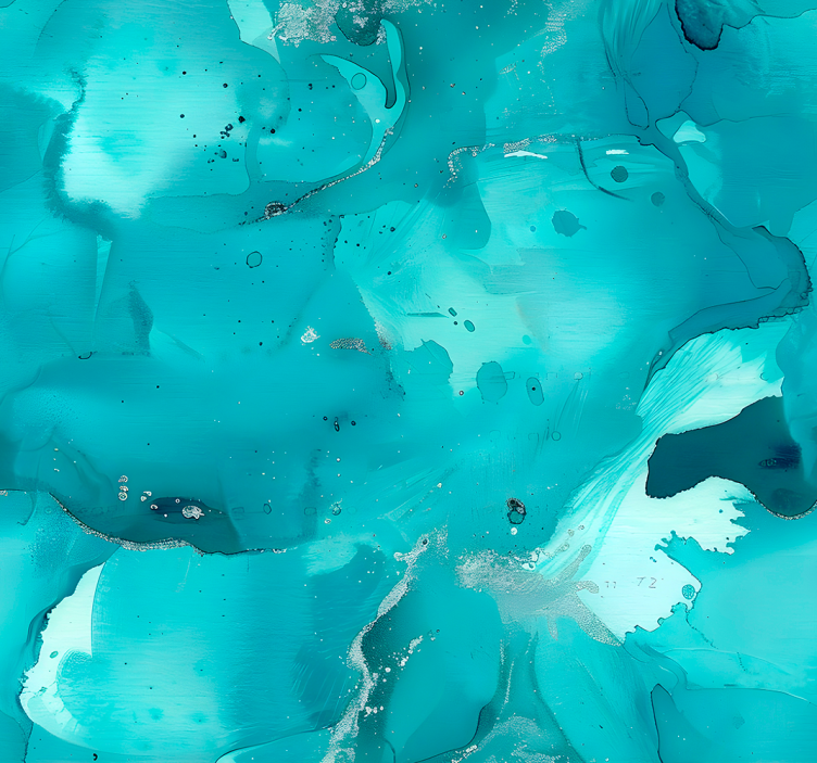 Kék hullámok Tapéta absztrakt - TenStickers