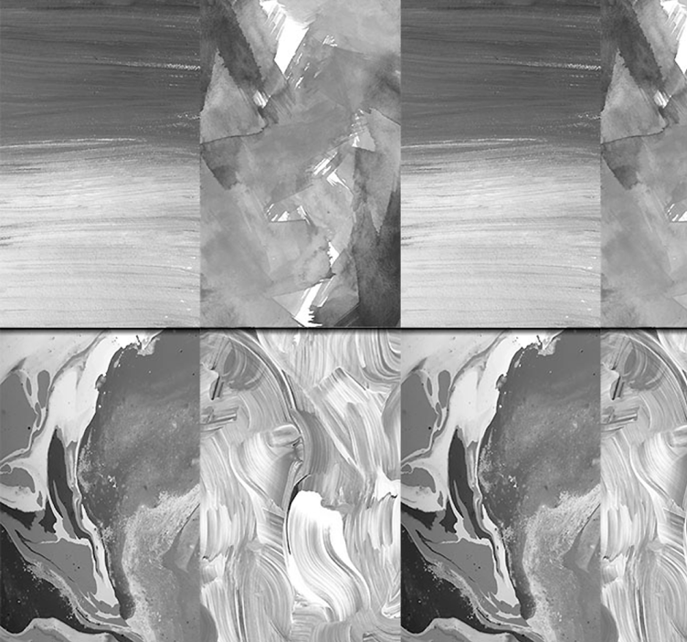 Kavargó monokróm Tapéta absztrakt - TenStickers