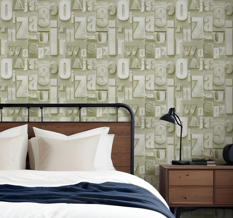 3d ipari stílus Tapéta felirat - TenStickers