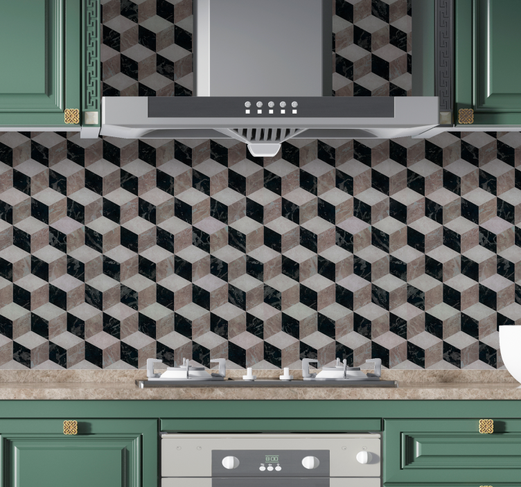 3d minimalista csempe modern tapéta - TenStickers