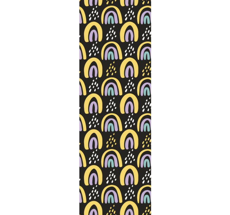 Szivárvány modern tapéta - TenStickers