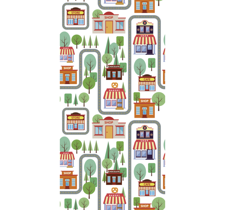 Gyerek falu gyermek tapéta - TenStickers