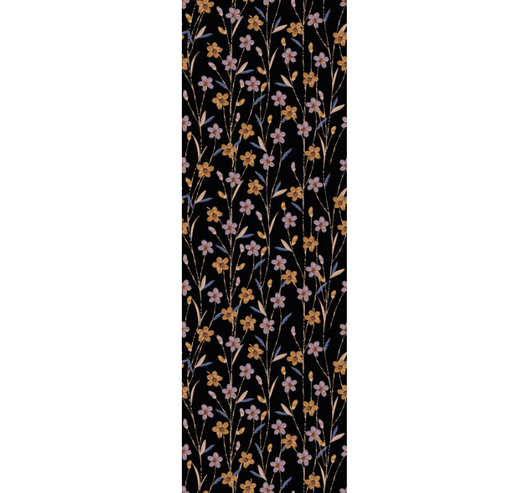 Virág szár minta Tapéta Virágdíszes - TenStickers