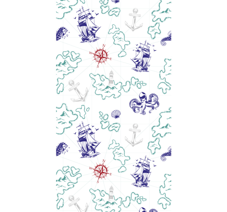 Kincses térkép gyerekeknek tapéta - TenStickers