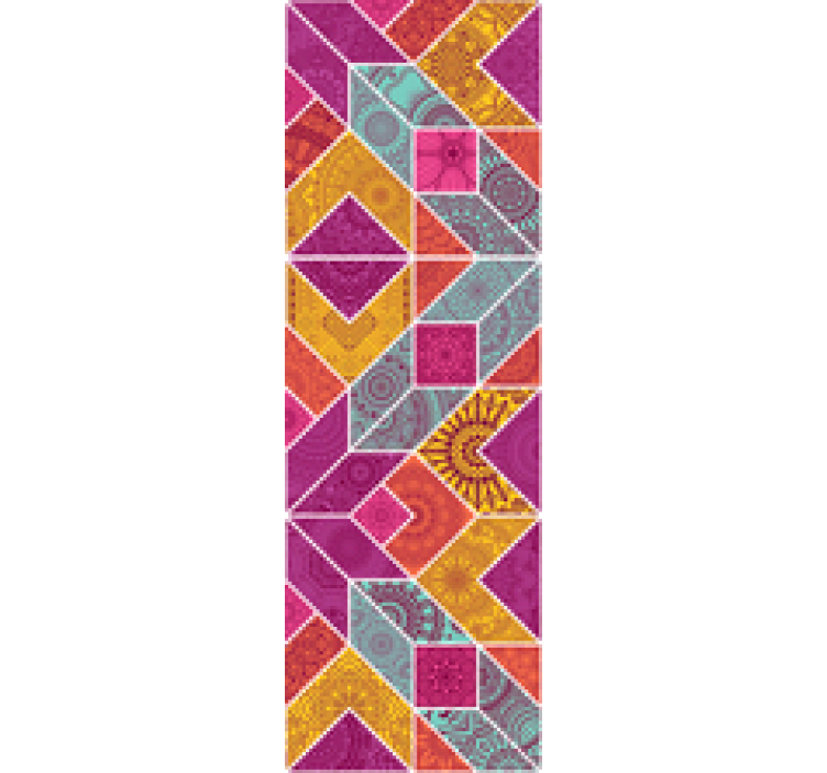 Színes geometrikus minta fő tapéta - TenStickers