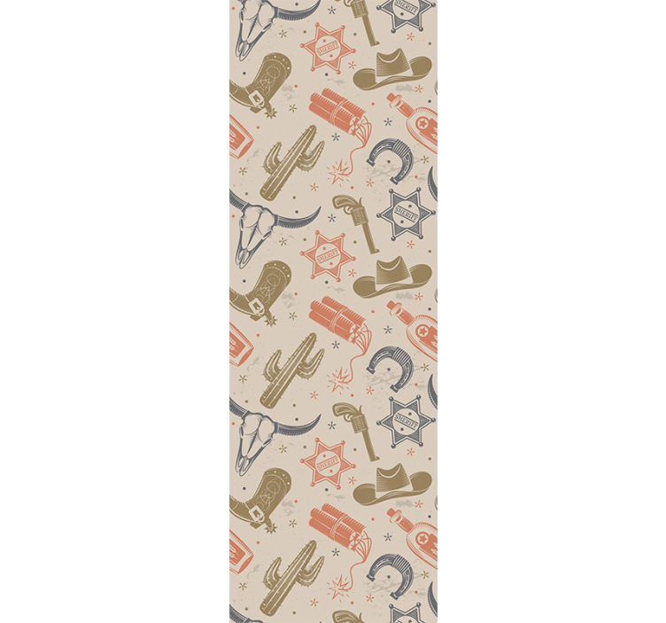 Cowboy témájú motívumok Tapéta Művészet - TenStickers