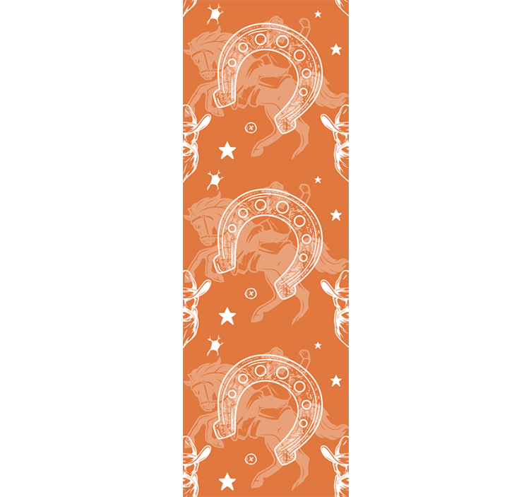 Cowboy és csillag minta Tapéta lovak - TenStickers