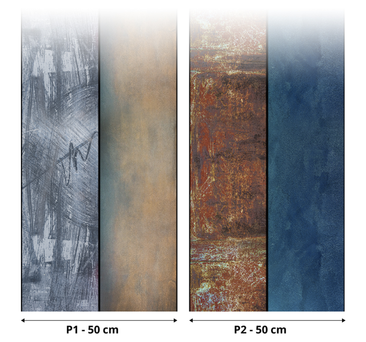 Téli táj absztrakt tapéta - TenStickers