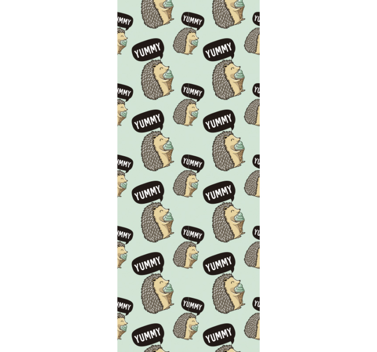 Aranyos sündisznó nyomat Allati tapéta - TenStickers