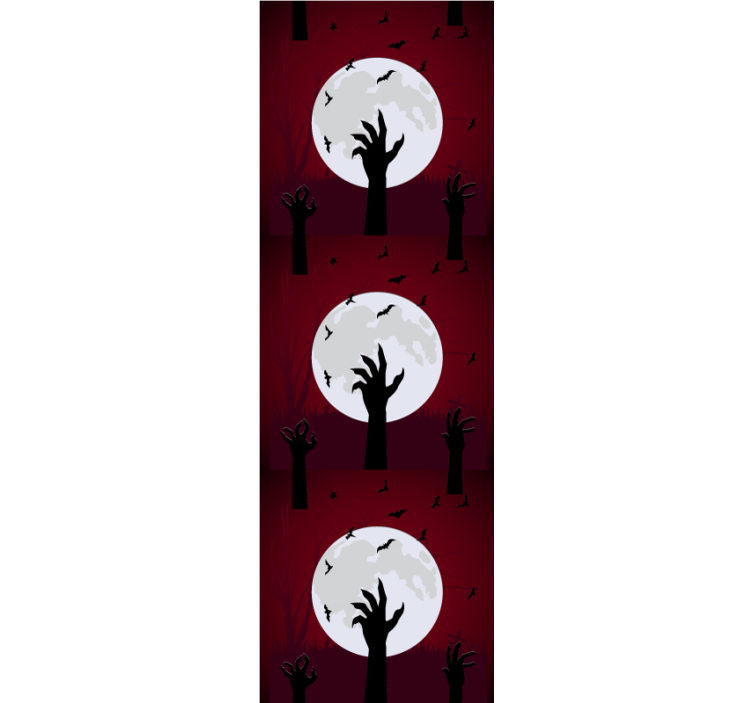 Hátborzongató holdfényes jelenet Tapéta halloween - TenStickers