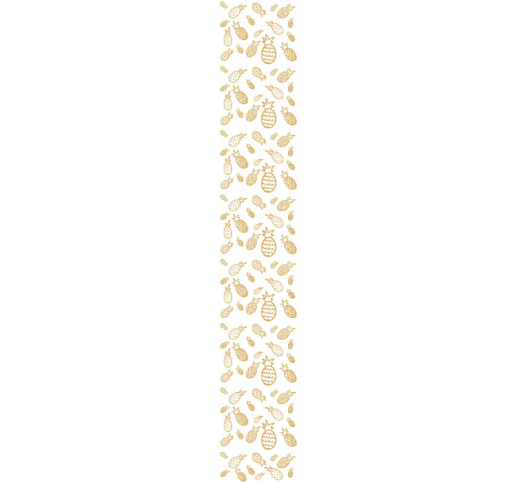 Ananász minta absztrakt tapéta - TenStickers