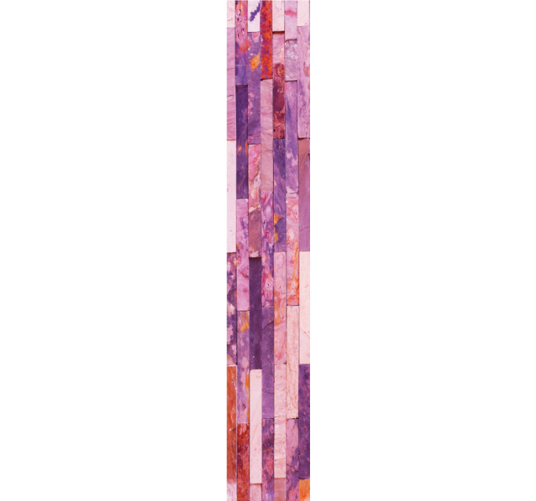 Rózsaszín elegáns panelek Tapéta üveggolyó - TenStickers