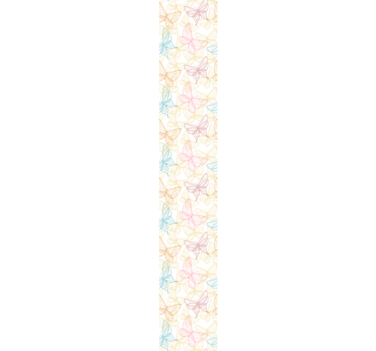 Fürdőszoba tapéta tarka pillangó - TenStickers