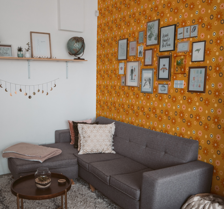 60-as évek virág power vintage tapéta - TenStickers