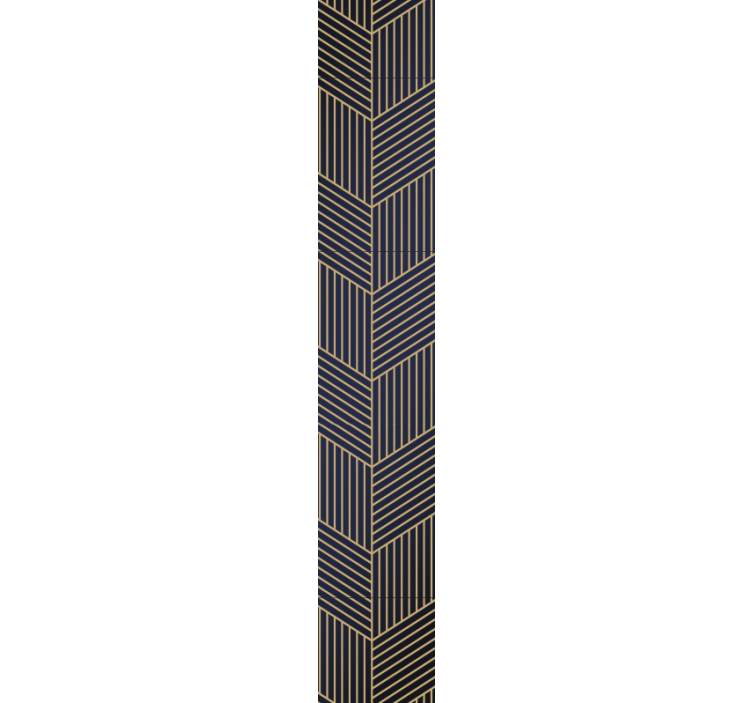 Arany geometria vonalak absztrakt tapéta - TenStickers