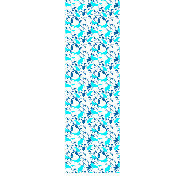 Madár sziluett minta Tapéta levelek - TenStickers