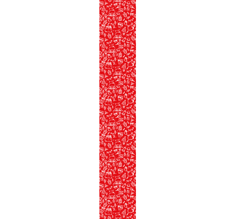 Piros virágmintás Tapéta Természet - TenStickers