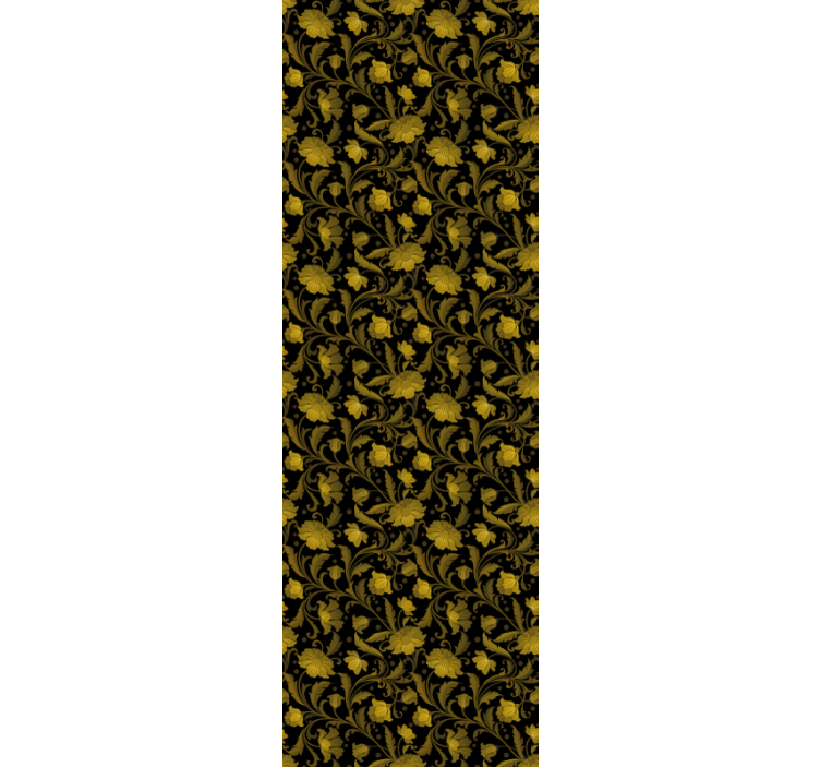 Arany vintage virágok klasszikus tapéta - TenStickers