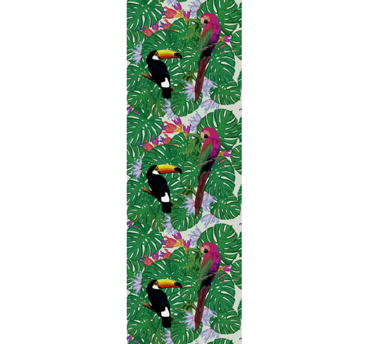 Jungle pattern jungle vinyl wallpaper - TenStickers