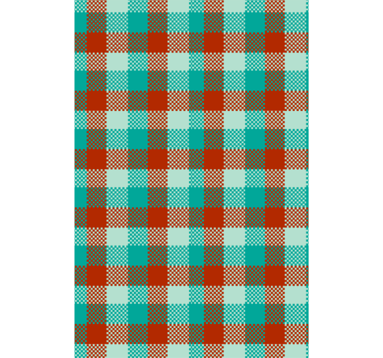 Gingham minta Tapéta Geometriai - TenStickers