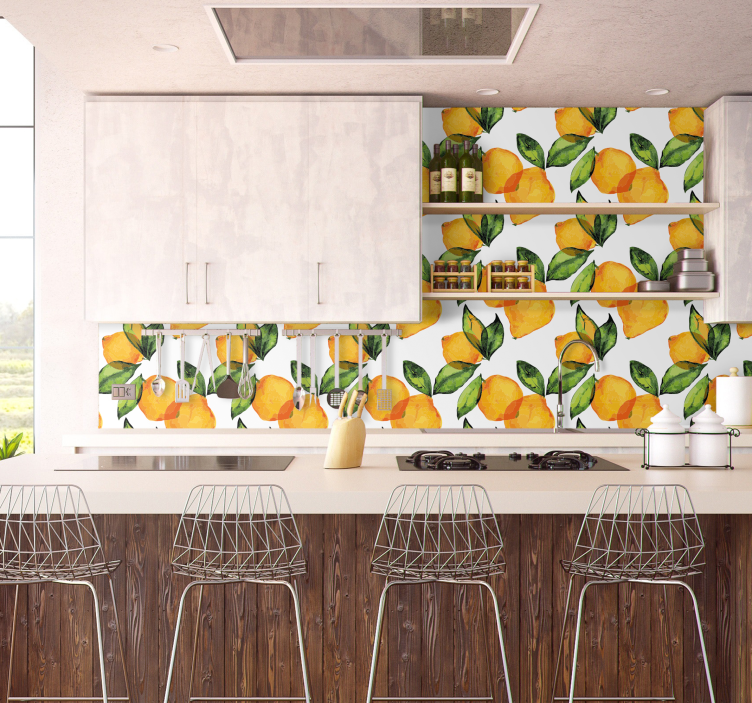 Díszítő tapétaek lemon Mediterrán Stílus - TenStickers