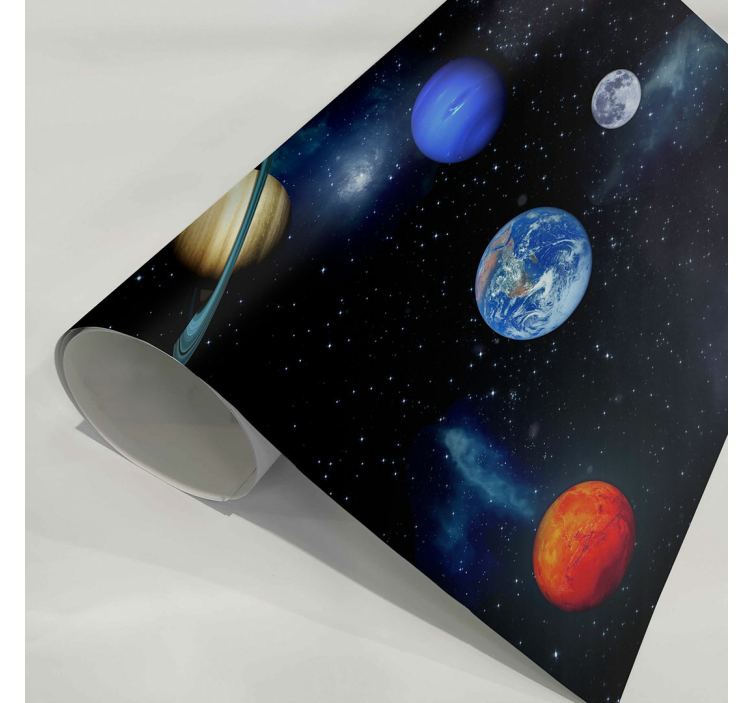 Cosmos Űrbolygók tapéta csillagok - TenStickers