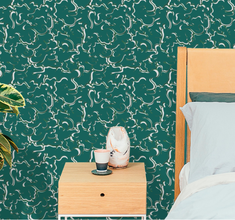 Absztrakt örvények Tapéta Geometriai - TenStickers