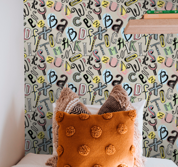 Alfabetikus mulatság Tapéta felirat - TenStickers