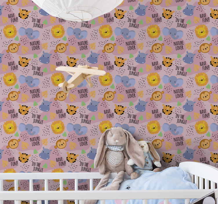 Dzsungel természet szerelmese Babaszoba tapéta - TenStickers