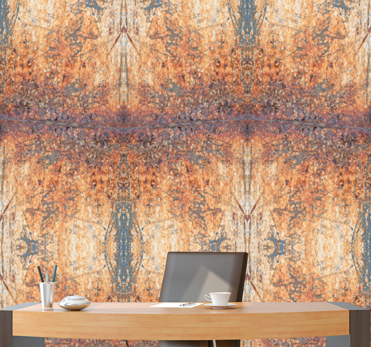 Barna és szürke betonmintás tapéta - TenStickers