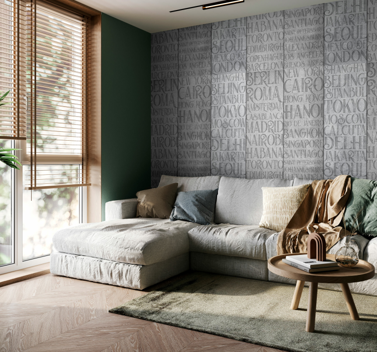 Konkrét városok texturált tapéta - TenStickers