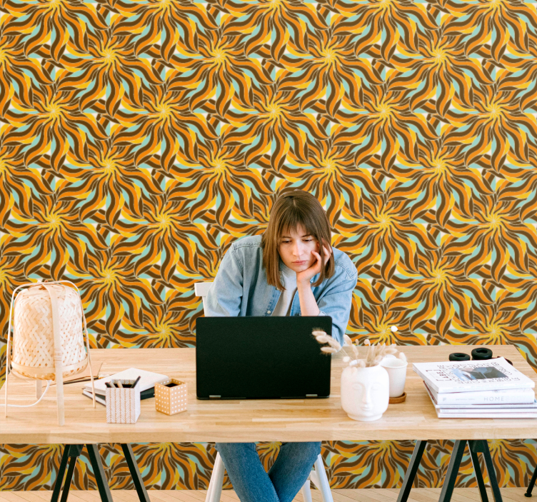 Bonyolult örvénymintákat Tapéta Geometriai - TenStickers