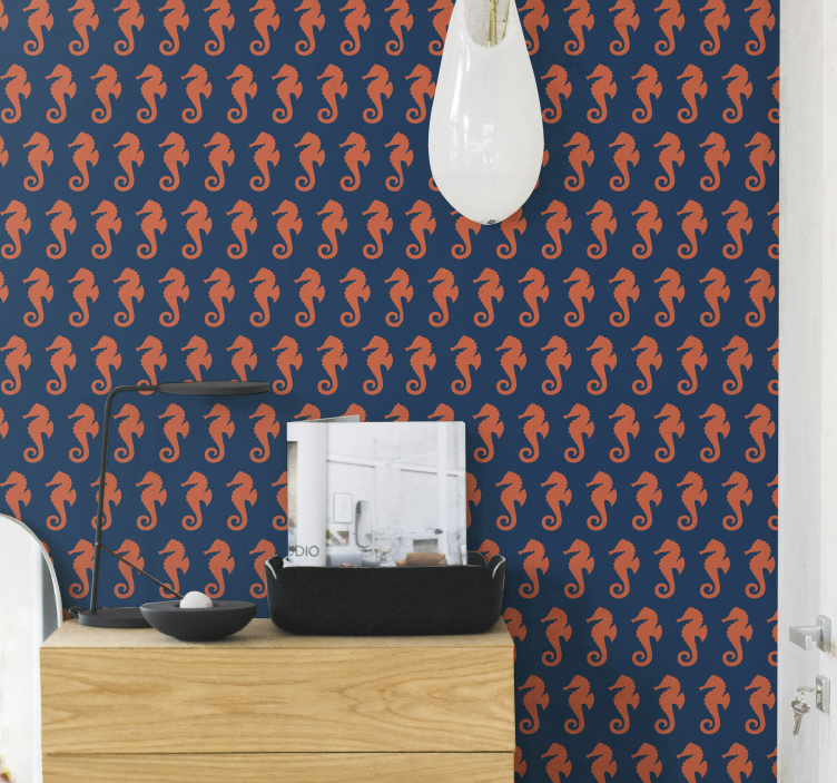 Csikóhal motívum Állatok tapéta - TenStickers