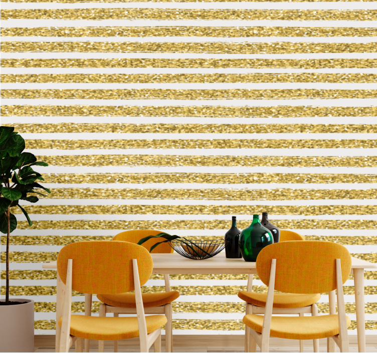 Csillogó csíkok Csíkos tapéta - TenStickers