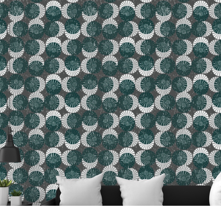 Sötét árnyalatú minta Tapéta Pöttyös - TenStickers