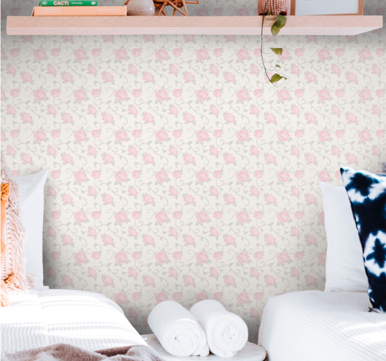 Díszes virágok Tapéta Virágdíszes - TenStickers