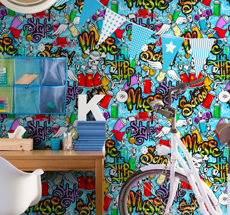 éber szem art tapéta - TenStickers