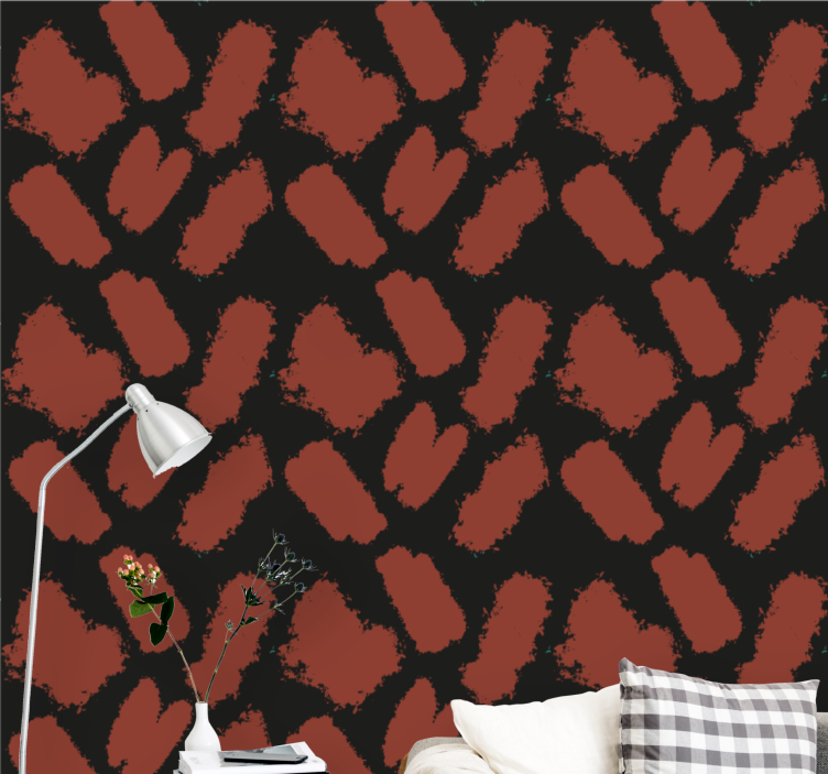 Ecsetvonásos textúra Geometrikus tapéta - TenStickers