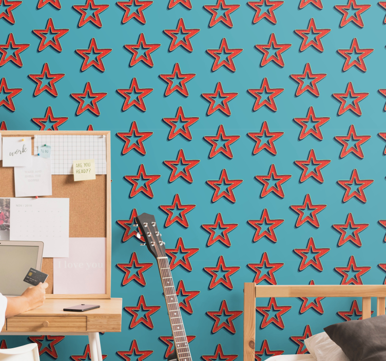 égi csillag minta Tapéta Csillagok - TenStickers