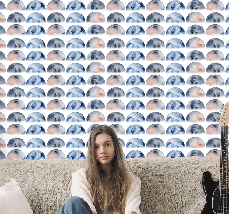 égi félhold Tapéta Csillagok - TenStickers