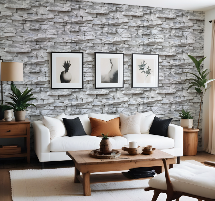 Elegáns minta Tapéta Kő - TenStickers