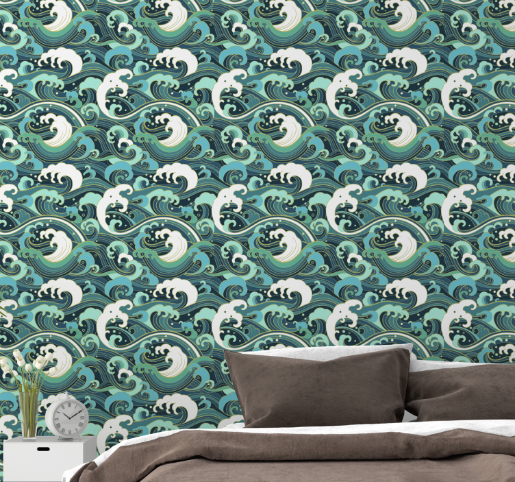 Elegáns óceán hullámai Tapéta Természet - TenStickers