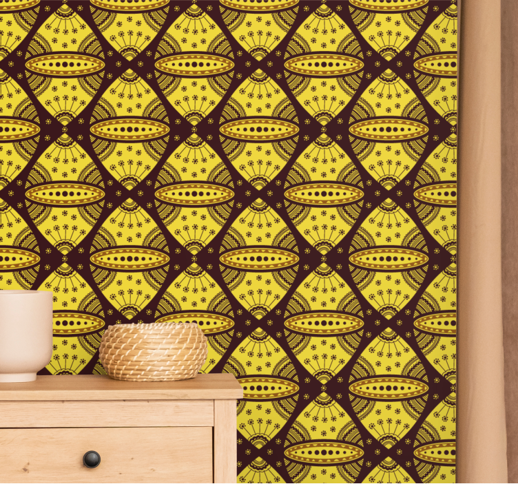 Elegáns virágos hangulat Tapéta Virágdíszes - TenStickers