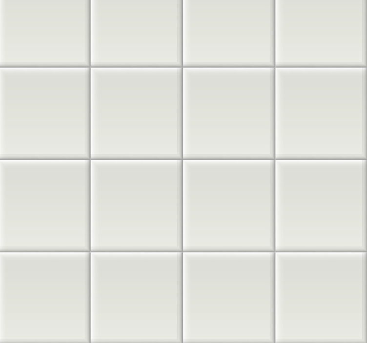 Fehér csempe tapéta - TenStickers