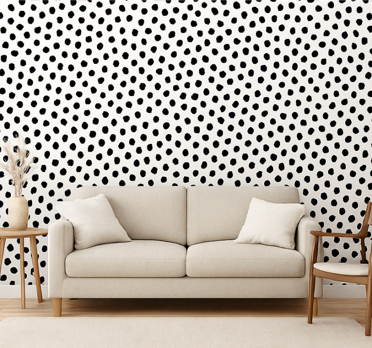 Fekete-fehér dalmata Tapéta Kutya Tapéták - TenStickers